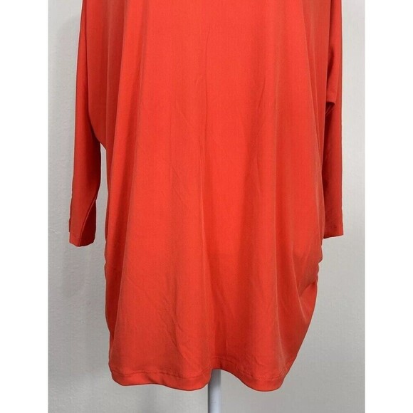 Susan Graver Liquid Knit Cold Shoulder Embellishment Blouse Plus Size 1X (18/20) - Picture 8 of 12